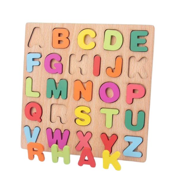 Digital Puzzle Wooden Toys Number Letter