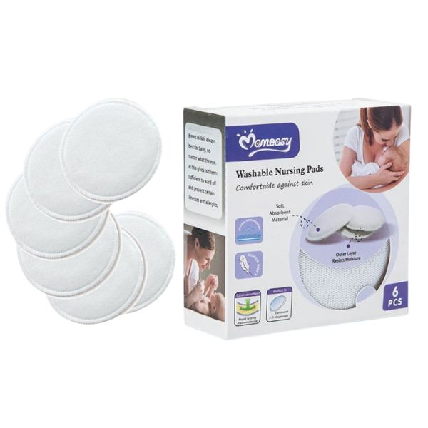 6 Pcs Washable Breast Pads