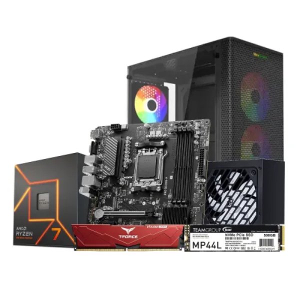 AMD Ryzen 7 7700 Budget Gaming Desktop PC